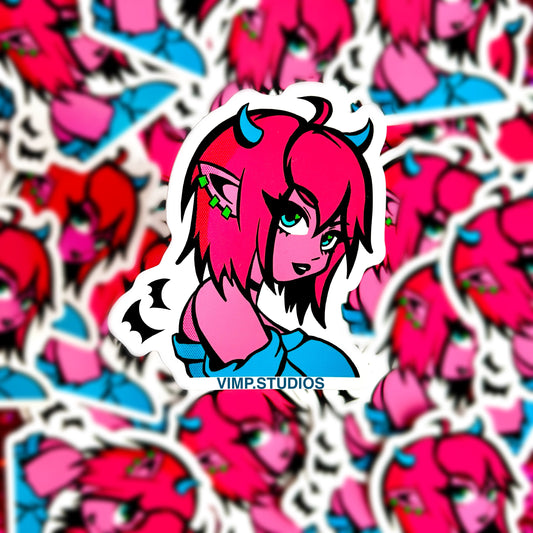 Devil Girl Sticker